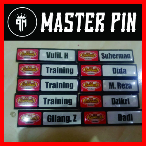  pin murah bandung Name tag